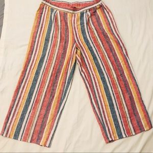 Melissa Paige Linen boho wide leg pants